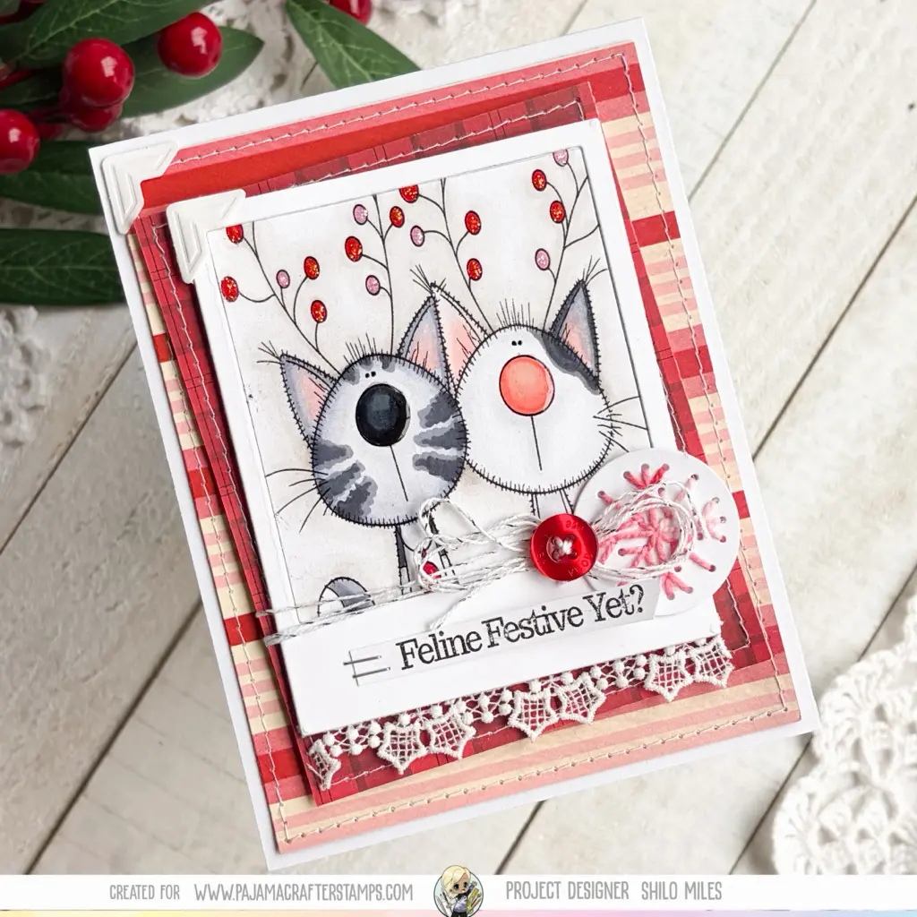 Feline Festive Card DUO