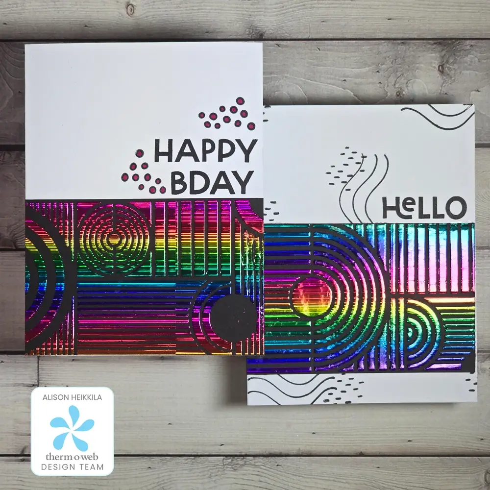 Prismatic Rainbow Cards