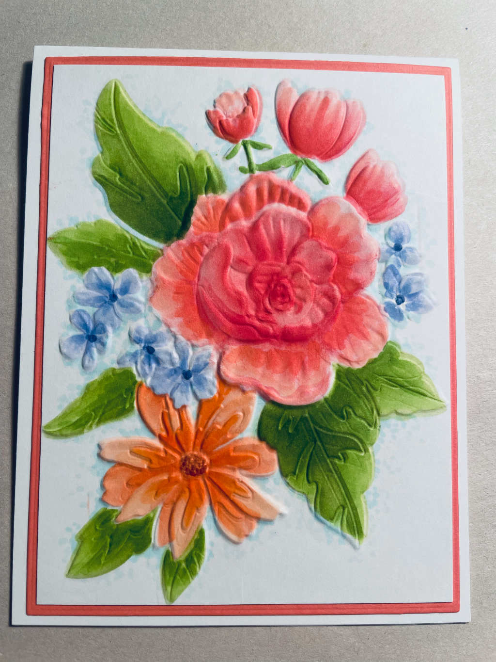 Cheerful Floral -- embossing folder