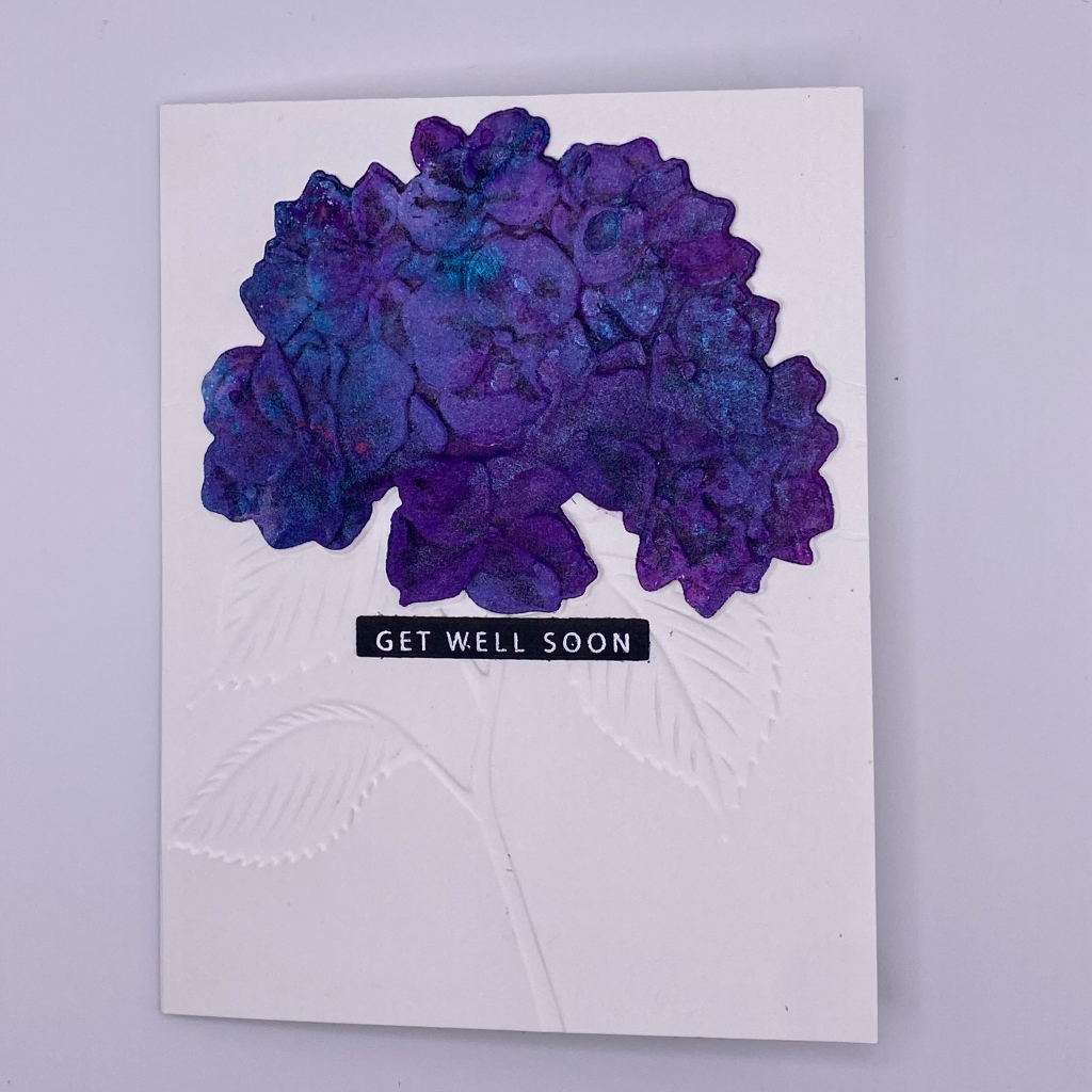 Hydrangea Stem with mica sprays