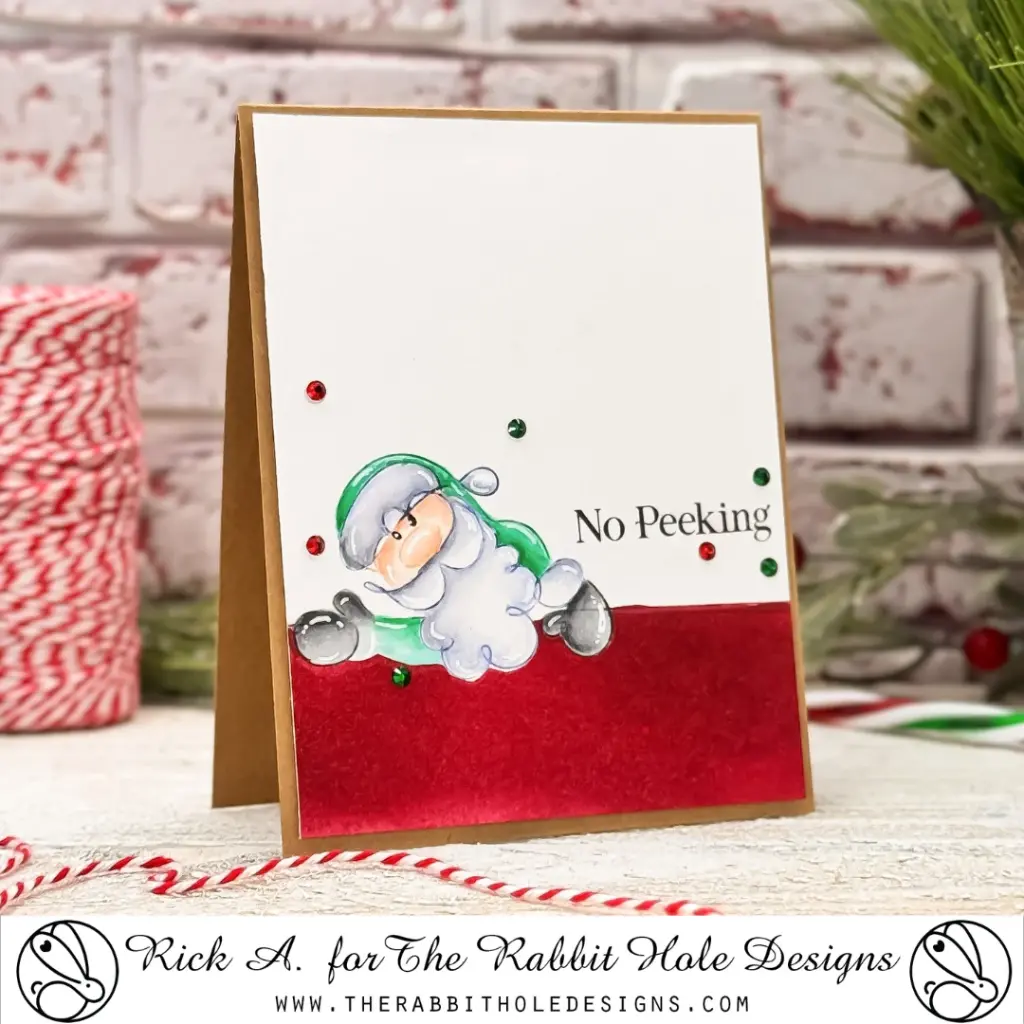 One Line Santa Clean & Simple Card