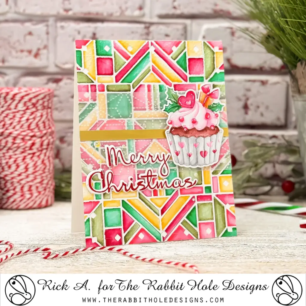 Modern Quilt Christmas Card