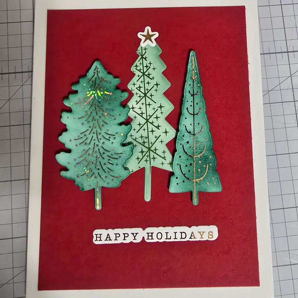 O Christmas Tree Poly-glaze & dies