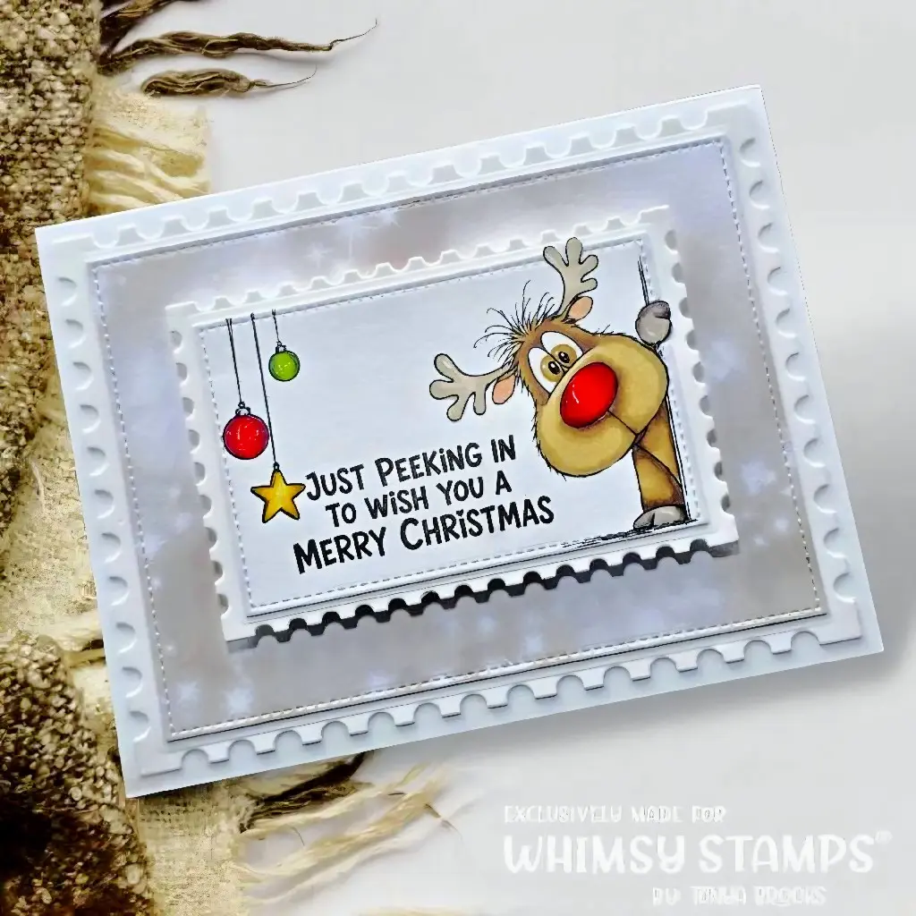 Peeking Reindeer card — photo 1 of 1