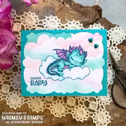 Sleeping Dragon Baby Card