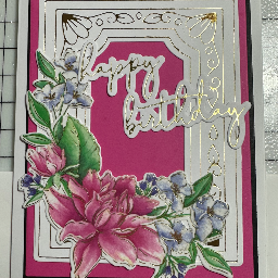 Dahlia Birthday Card