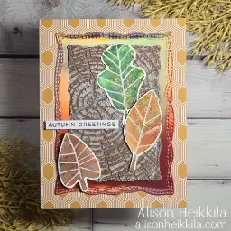 Autumn Greetings with Simple Leaves — photo 1 of 3