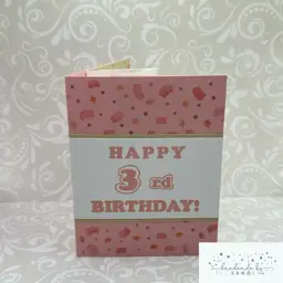 Happy 3rd Birthday Spinner Card — photo 1 of 2