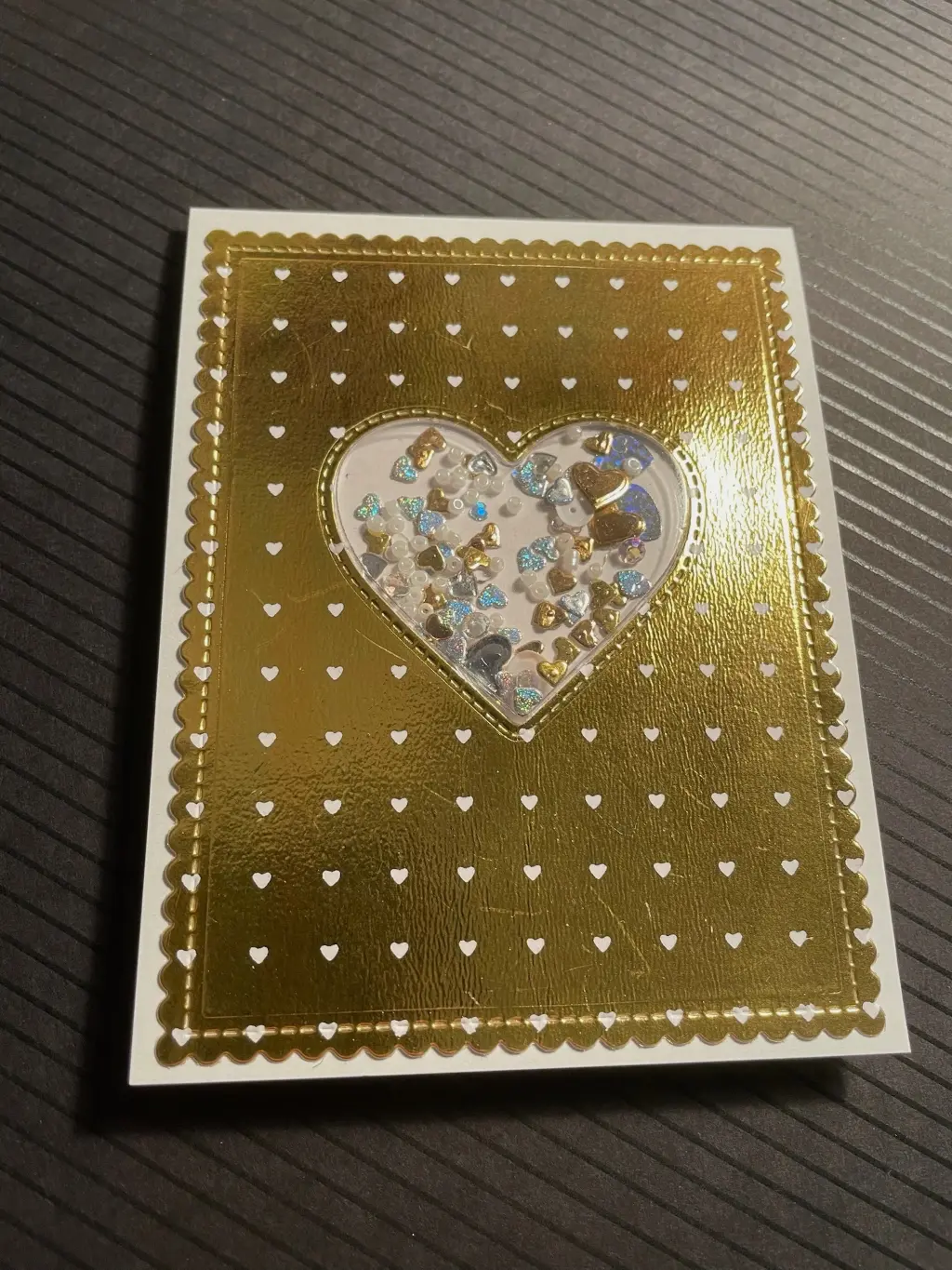 heart grid reverse foil — photo 1 of 1