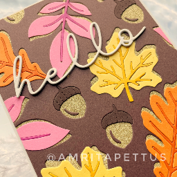 gold glitter autumn inlay C9 — photo 2 of 2