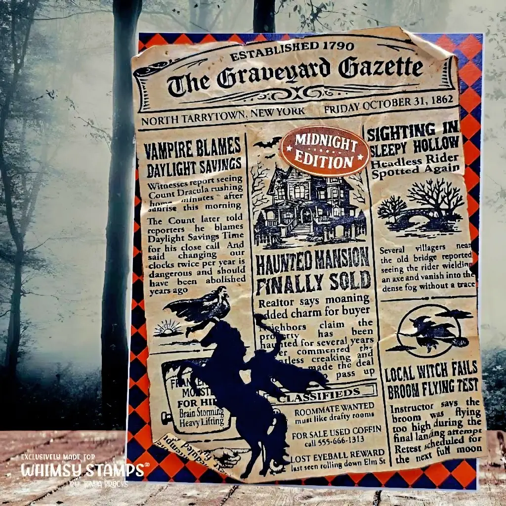 Graveyard Gazette card — photo 1 of 1