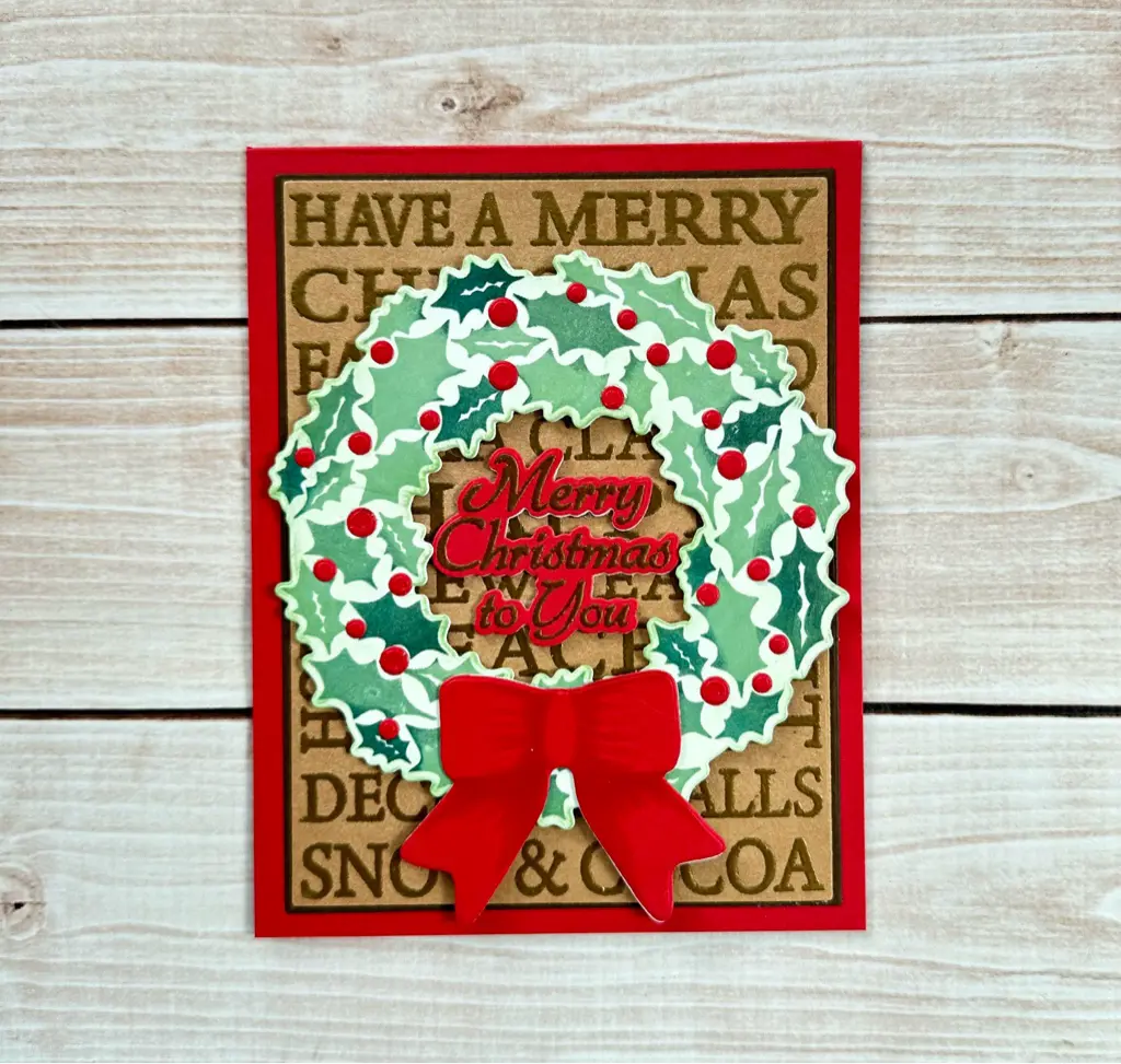 Wreath with red bow — photo 1 of 2