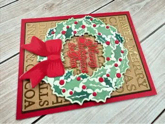 Wreath with red bow — photo 2 of 2
