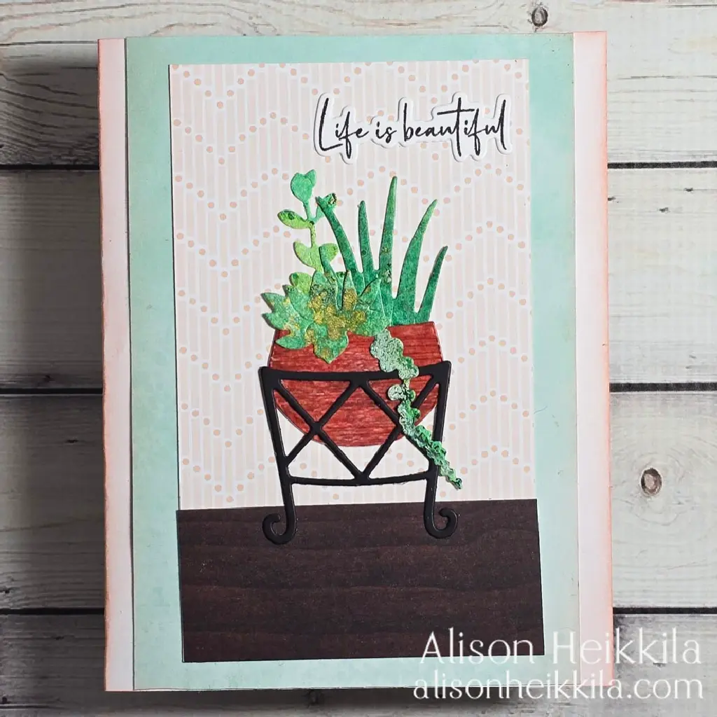 Life is Beautiful Succulent Card — photo 1 of 3