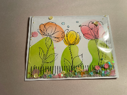 elegant flowers shaker cards — photo 2 of 5