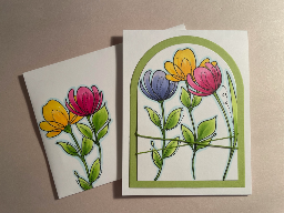 elegant flowers shaker cards — photo 3 of 5