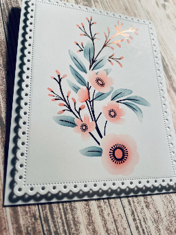 woodland blooms -- brown, blue and peach 2 — photo 3 of 4