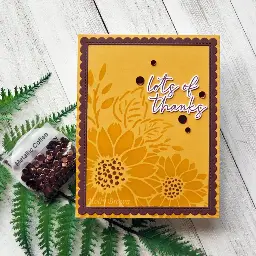 Framed Sunflower Thanks