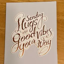 Post-knee surgery get-well-soon card