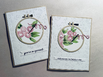 embroidery (using up unloved art!) — photo 13 of 16