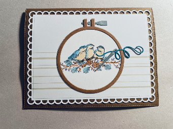 embroidery (using up unloved art!) — photo 3 of 16