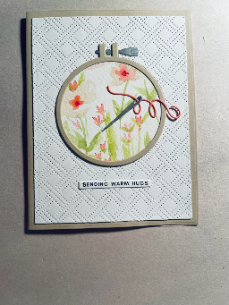 embroidery (using up unloved art!) — photo 4 of 16
