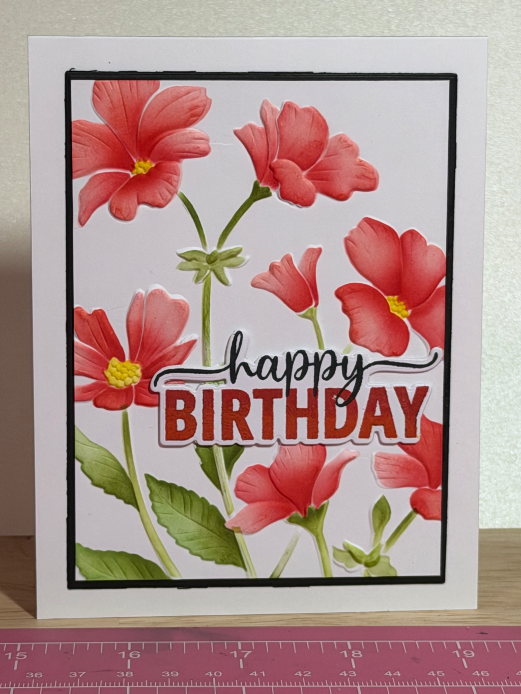tranquil stems in coral and red hot — photo 1 of 1