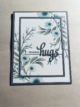 woodland blooms - gray and blue