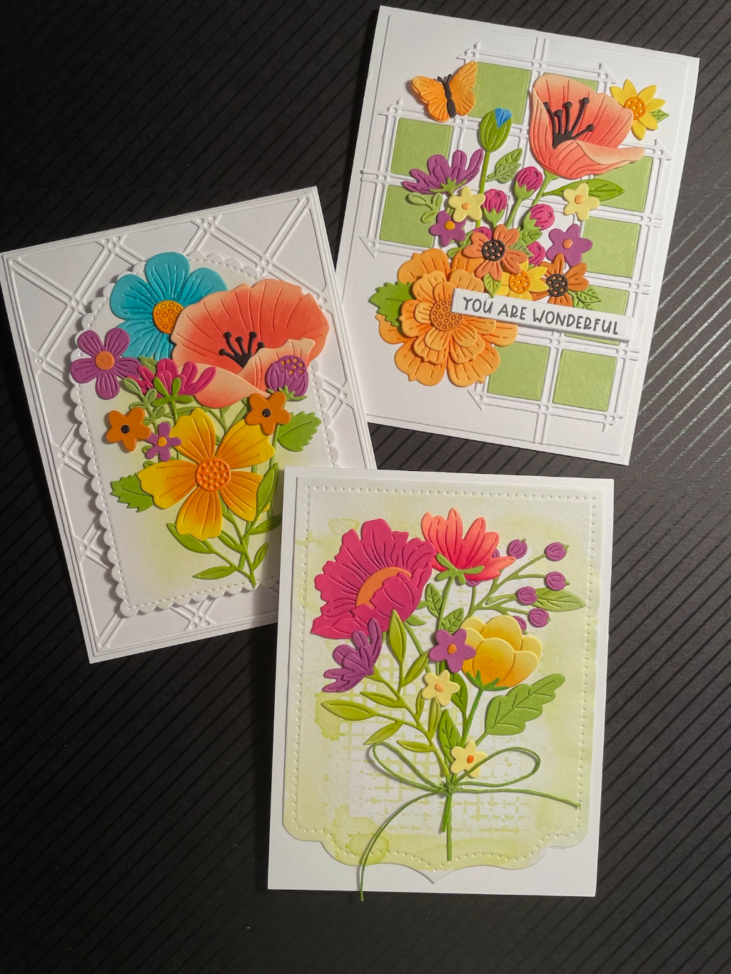 bold blooms using up scraps mixed colors — photo 1 of 1