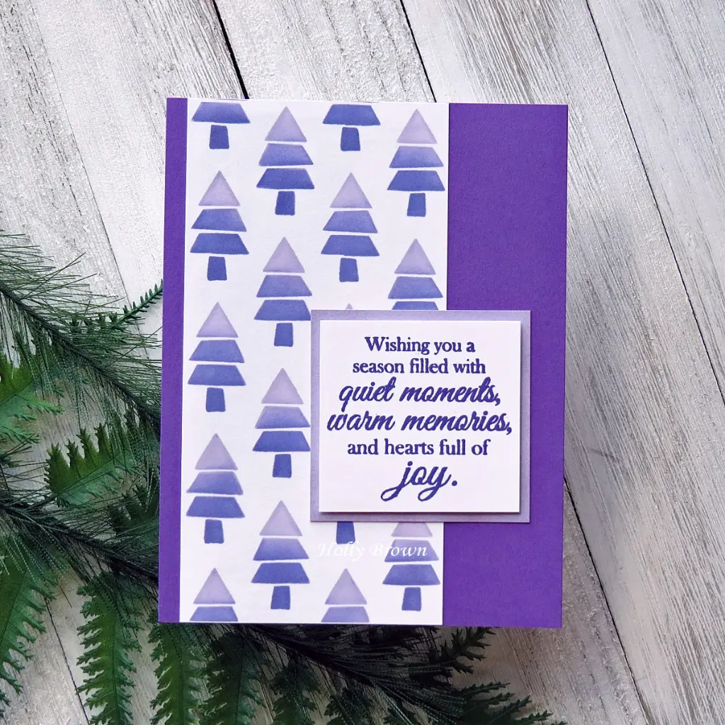 Purple Ombre Homespun Trees — photo 1 of 1