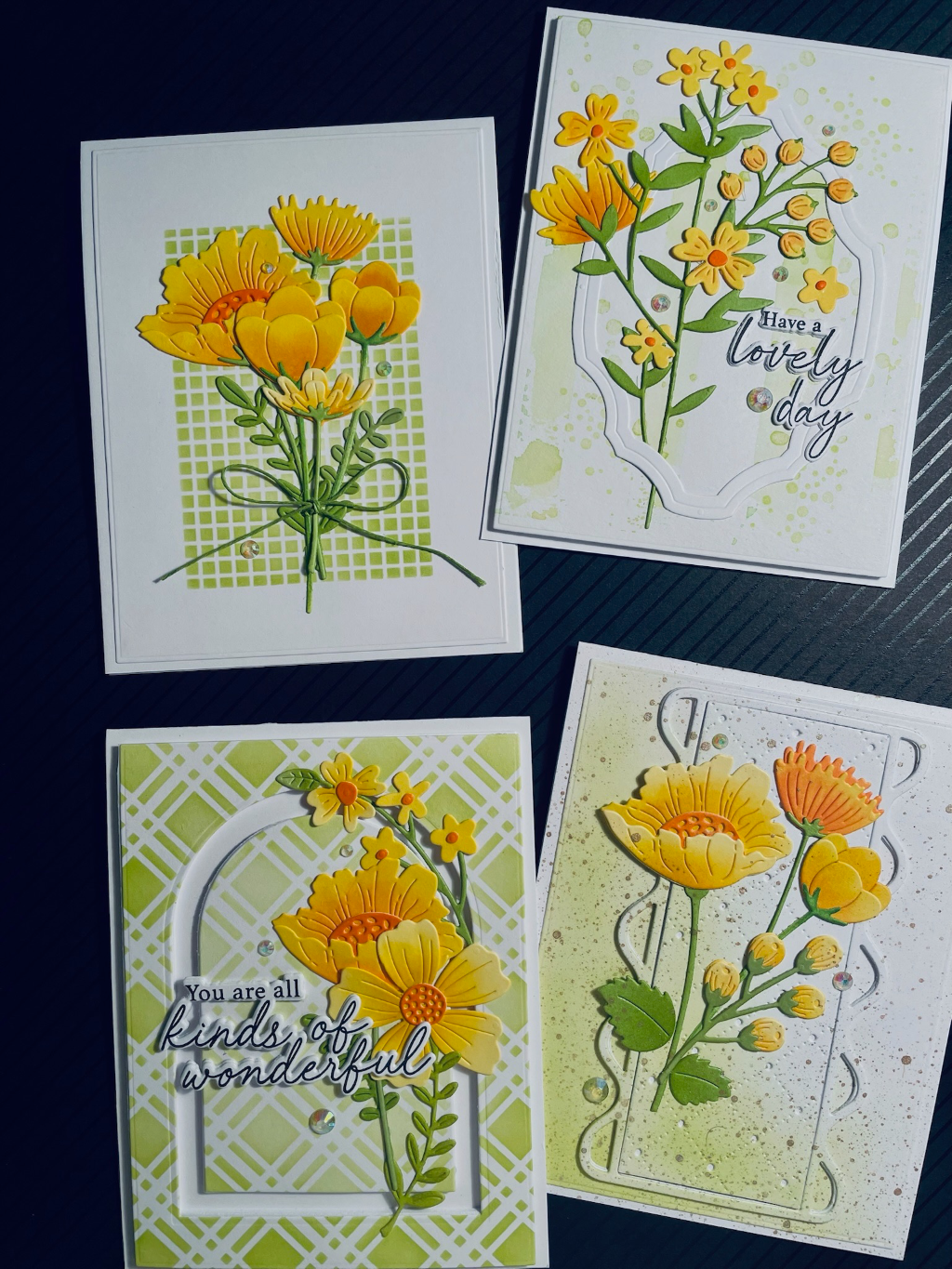 be bold blooms using up scraps yellow/green — photo 1 of 1
