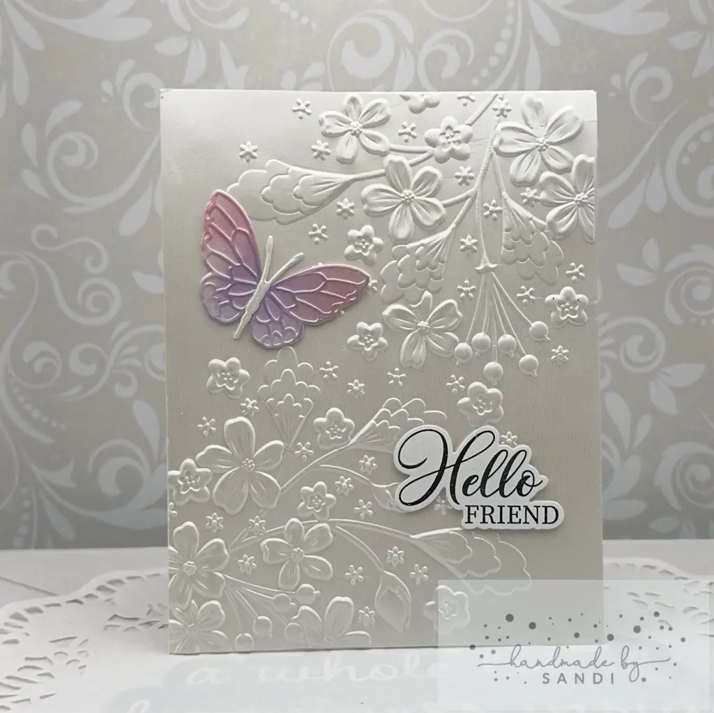 Floral Burst/Delicate Butterflies — photo 1 of 1