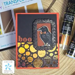 Creepy Halloween Card Using Deco Foil 2 Ways — photo 1 of 3
