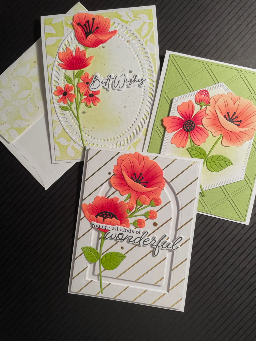 be bold blooms using up scraps coral/green