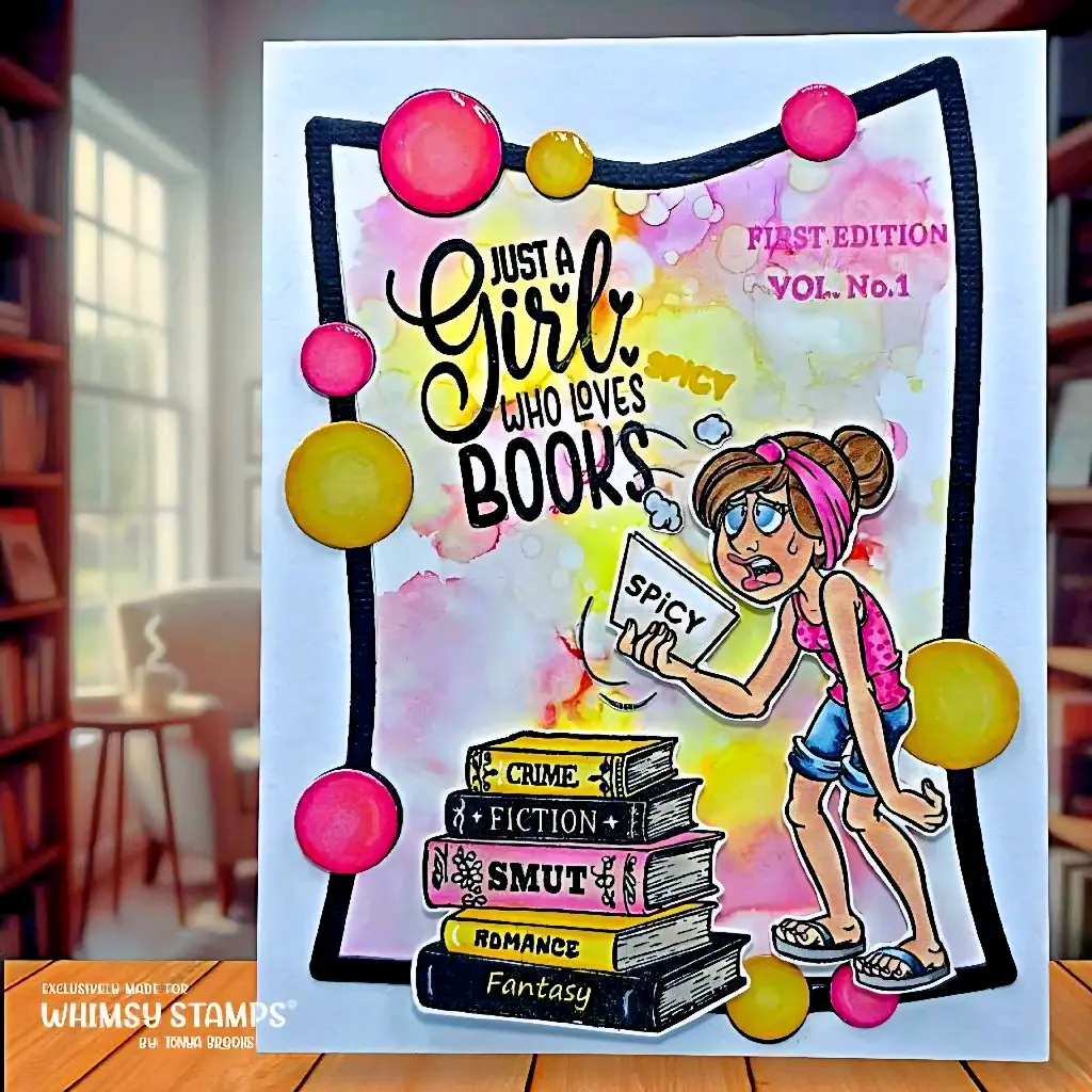 Girl who loves books card — photo 1 of 1