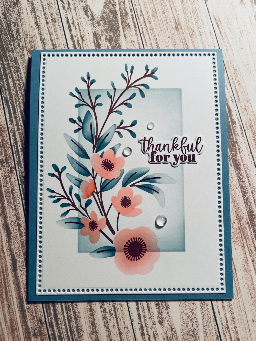 woodland blooms -- brown, blue and peach 3 (plus yellow) — photo 2 of 3