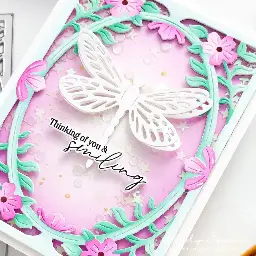 Dragonfly Floral Frame — photo 2 of 2