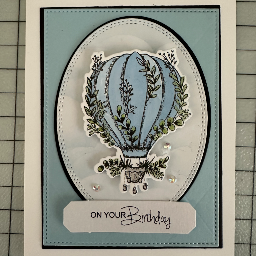 Hot Air Balloon Card