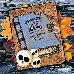 Grungy Spell book card