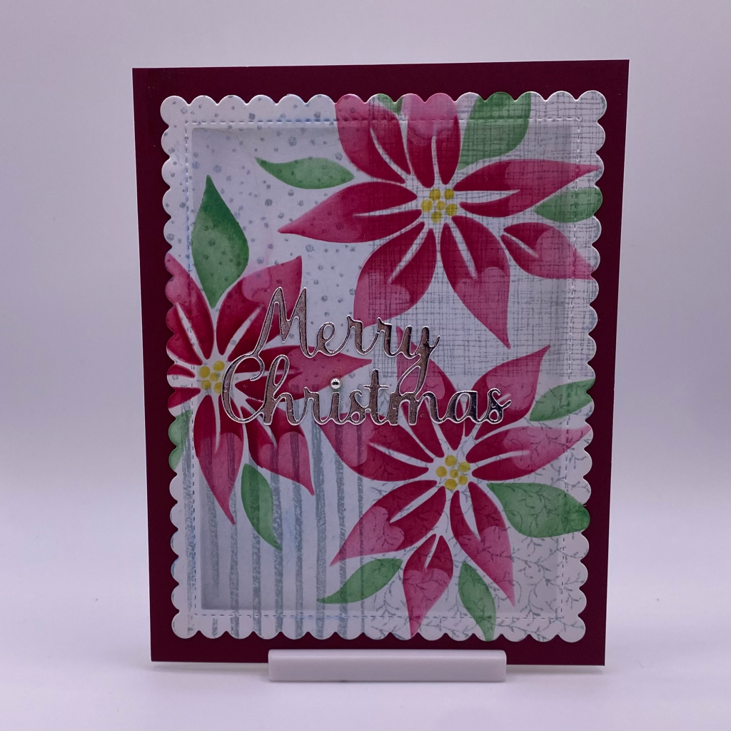 Christmas Flowers on Beautiful Patterns Background — photo 1 of 1