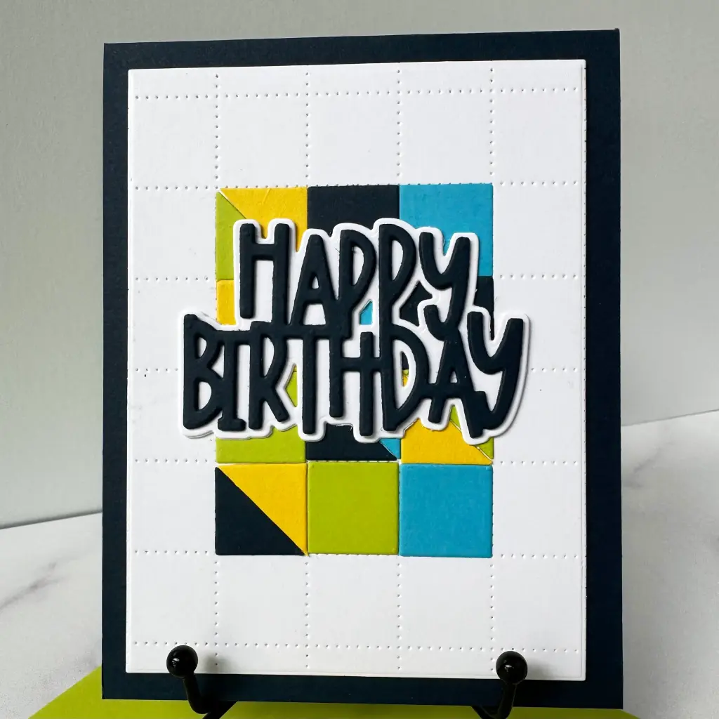Masculine Birthday Paper Piecing — photo 1 of 2